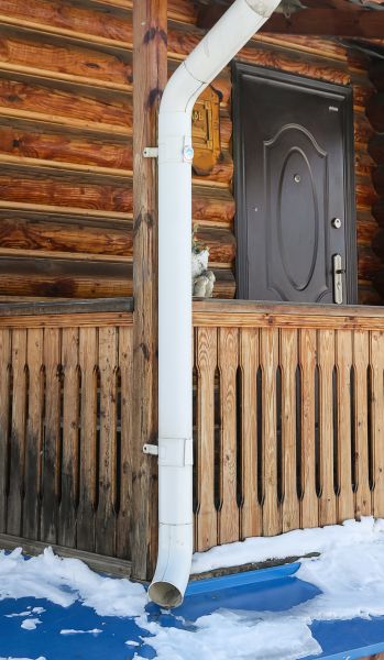 Porch Downspout Installation in Richmond